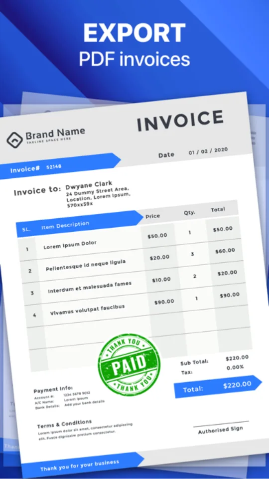 Invoice Maker screenshot 1